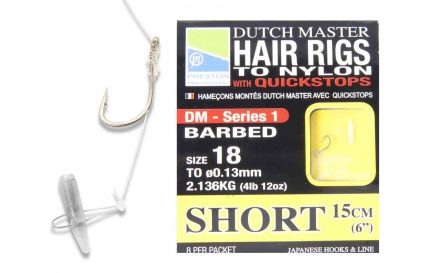 PRESTON DM HAIR RIGS CU QUICKS STOPS 15cm