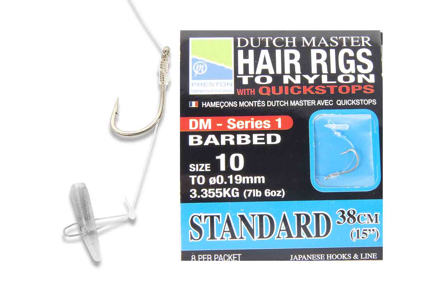 PRESTON DM HAIR RIGS CU QUICKS STOPS 38cm PRESTON DM HAIR RIGS CU QUICKS STOPS 38cm