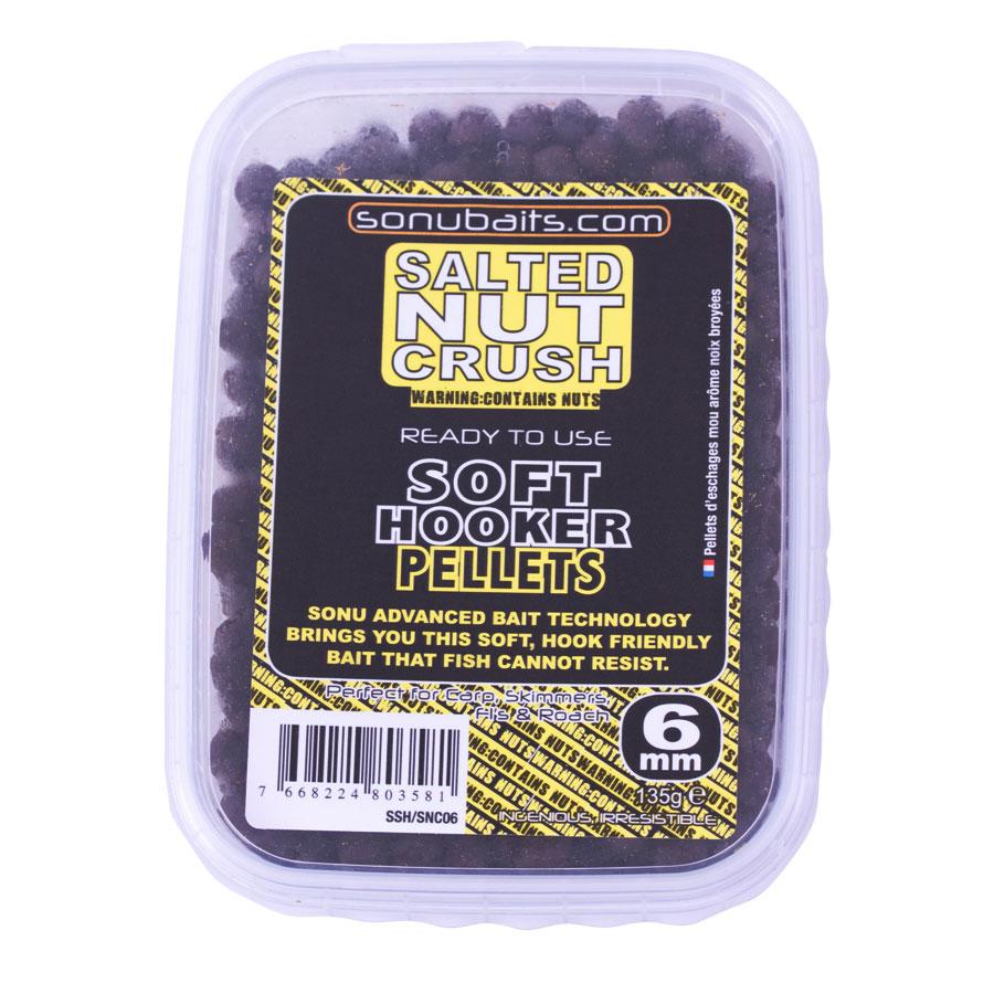 SONUBAITS SOFT HOOKER PELLTS SALTED NUT 6mm SONUBAITS SOFT HOOKER PELLTS SALTED NUT 6mm